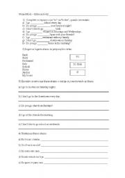 English Worksheet: To Go