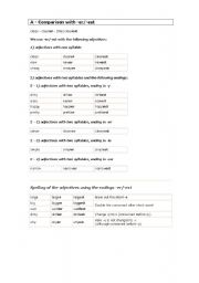 English worksheet: Comparison 