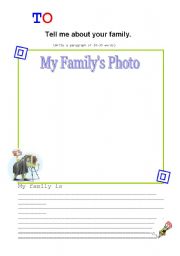 English Worksheet: My Family