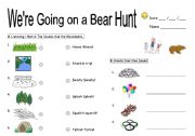 Were Going on a Bear Hunt worksheet