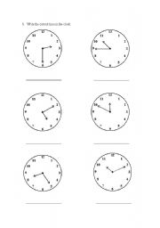 English Worksheet: Time Reviewer