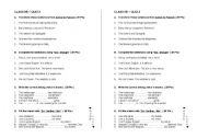 English worksheet: general exercises