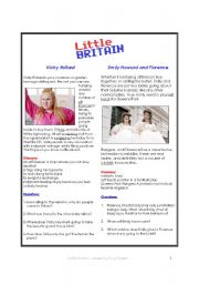 English Worksheet: Little Britain part 1