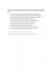 English worksheet: find the mistake