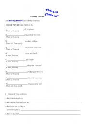 English Worksheet: There is, There are exercises