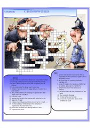English Exercises: crime crossword