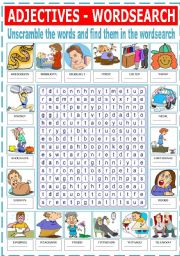 ADJECTIVES-WORDSEARCH