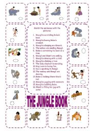 English Worksheet: the jungle book