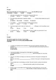 English Worksheet: Vocabulary