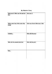 English worksheet: Monster in the Classroom