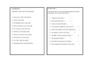 English worksheet: simple present tense excersice