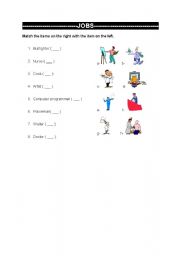 English worksheet: jobs