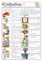 English Worksheet: Adjectives 2