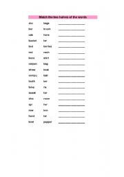 English Worksheet: vocabulary