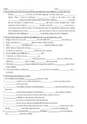 English Worksheet: Articles