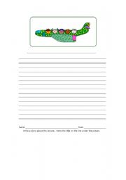 English worksheet: Write a story