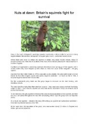 Britains Squirrels Endangered article