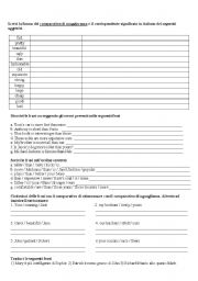 English Worksheet: comparatives