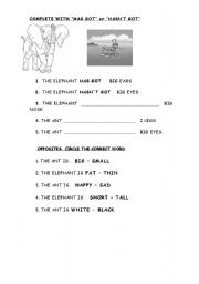 English worksheet: ADJECTIVES