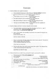 English Worksheet: Exercises Present perfect and present perfect continuous