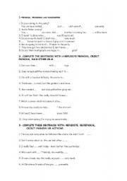 English Worksheet: Personal Pronouns