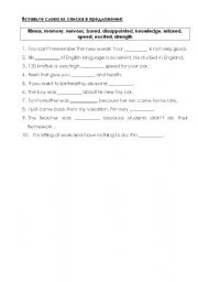 English worksheet: Lexis - human abilities and skills