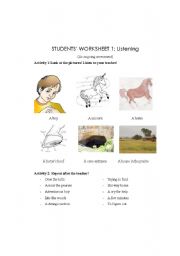 English worksheet: Unicorn Story