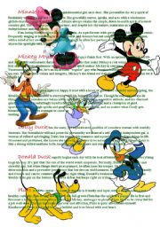 English Worksheet: Mickey mouse and his friends=)