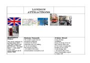 English Worksheet: LONDON ATTRACTIONS