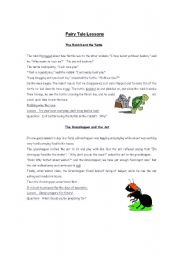 Fairy Tale Lessons, Story and Quiz