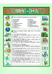 Environment - Definitions