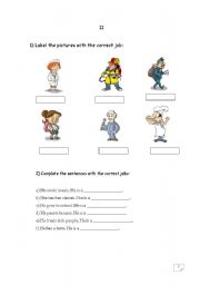English worksheet: test family and jobs (page 3)