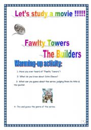 Fawlty Towers series: The Builders (episode n2): COMPREHENSIVE PROJECT: 15 PAGES  (6 p.+ complete key), 33 tasks.