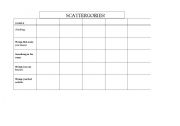 English worksheet: Scattergories! play sheet