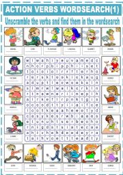 ACTION VERBS -  WORDSEARCH (1)