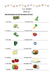 English worksheet: FOOD 