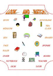 English Worksheet: SCHOOL THINGS
