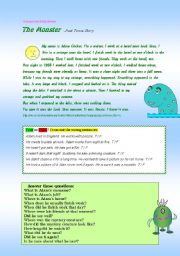 Loch Ness Monster - story + 11 exercises - RLSW + would... Colour / BW ((8 pages))