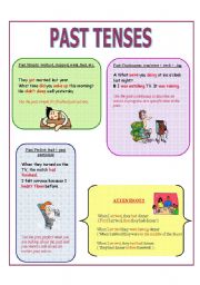 English Worksheet: Past tenses ( simple, continuous and perfect )