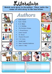 Literature...Match each of the following popular stories to their authors.