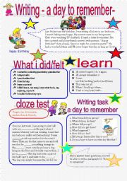English Worksheet: A DAY TO REMEMBER 