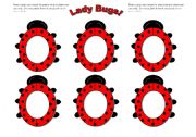 Lady Bug/ Lady Bird Frames (Use them with my ladybug gameboard.)