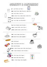 Quantity & Containers
