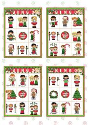 English Worksheet: Christmas Set  (5)  -  BINGO