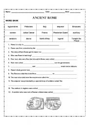 Ancient Rome worksheets