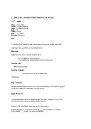 English worksheet: lesson plan on diagnose a problem on modals