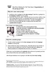 English Worksheet: Competition Best Story Ending for The Tell Tale Heart