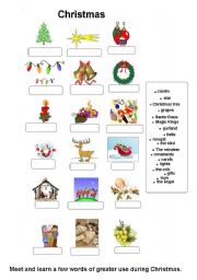 English Worksheet: christmas