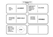 English Worksheet: The Skeletal System Domino 2