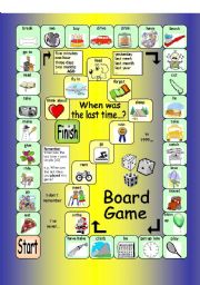 Board Game - When was the last time...?